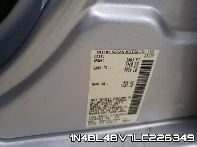 1N4BL4BV7LC226349 фото 2