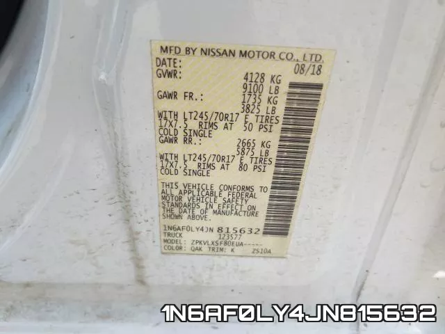 1N6AF0LY4JN815632 фото 2