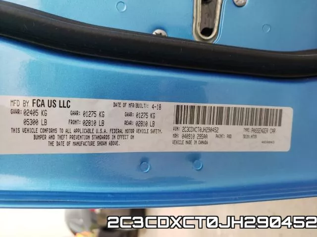 2C3CDXCT0JH290452 фото 2