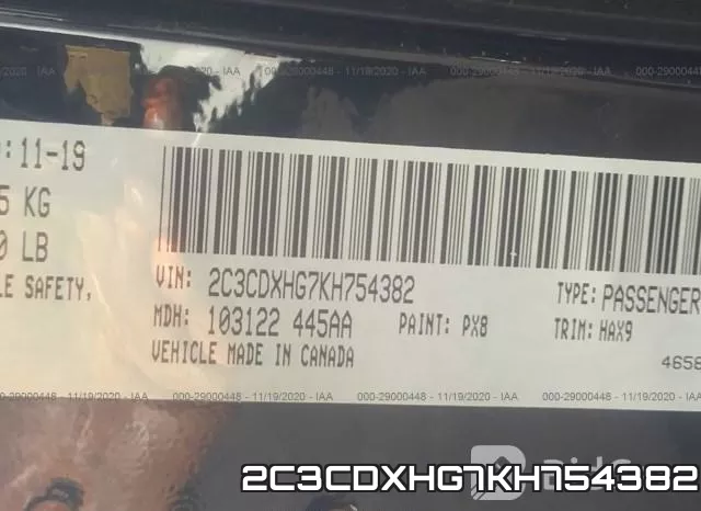 2C3CDXHG7KH754382 фото 10