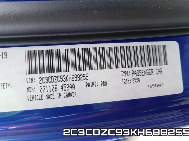 2C3CDZC93KH688255 фото 2