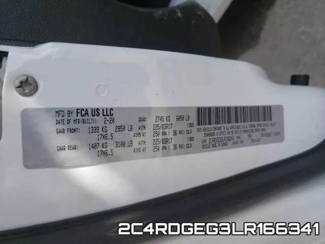 2C4RDGEG3LR166341 фото 2