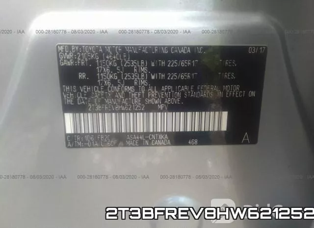 2T3BFREV8HW621252 фото 10