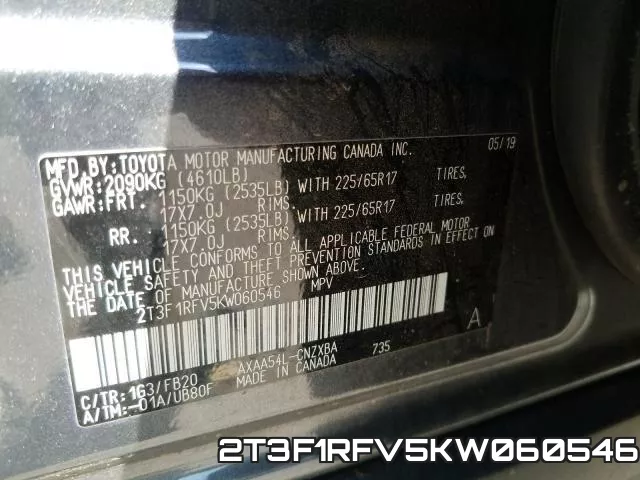 2T3F1RFV5KW060546 фото 2