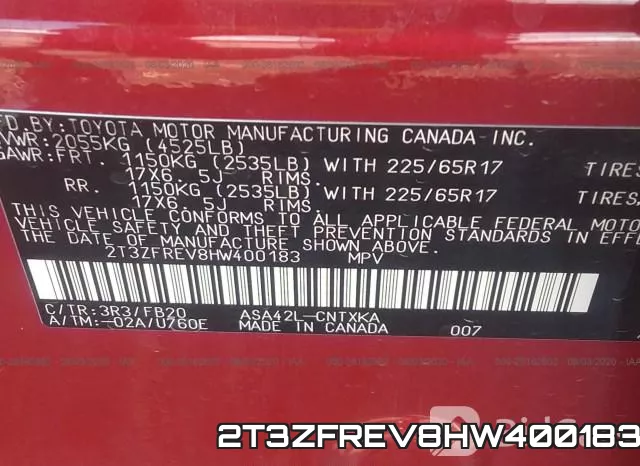 2T3ZFREV8HW400183 фото 10