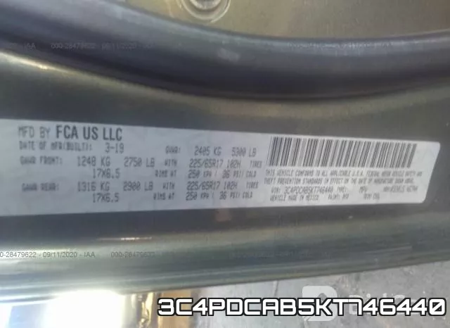 3C4PDCAB5KT746440 фото 10