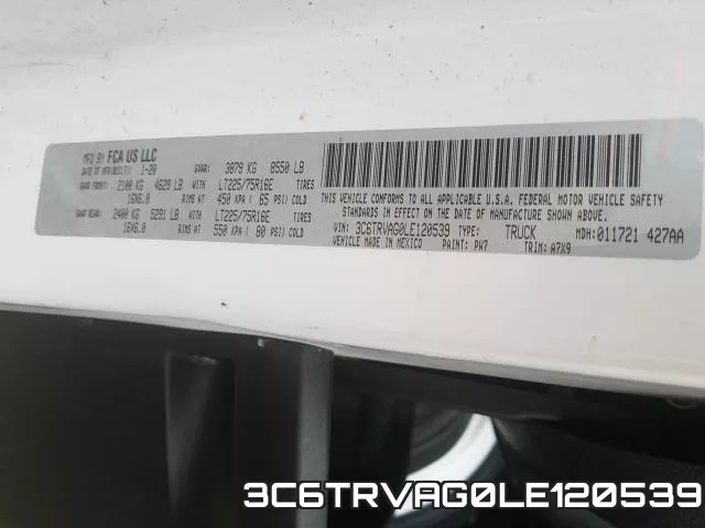 3C6TRVAG0LE120539 фото 2
