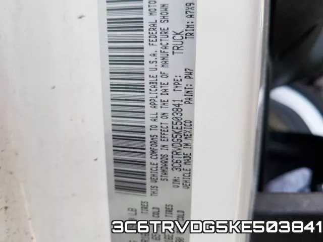 3C6TRVDG5KE503841 фото 2