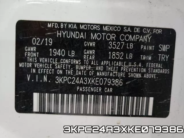 3KPC24A3XKE079386 фото 2