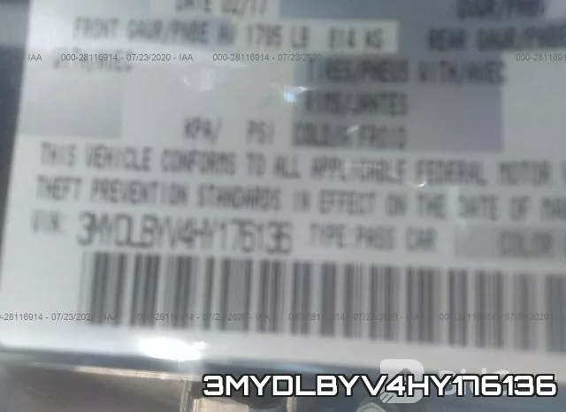 3MYDLBYV4HY176136 фото 10