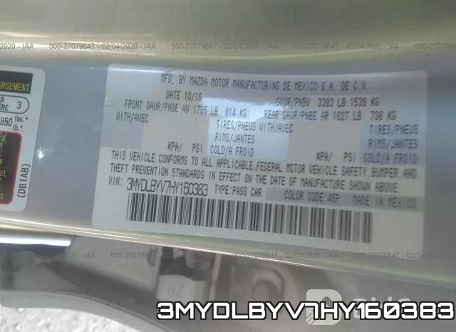 3MYDLBYV7HY160383 фото 10