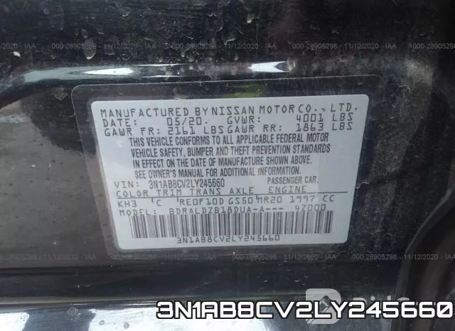 3N1AB8CV2LY245660 фото 10