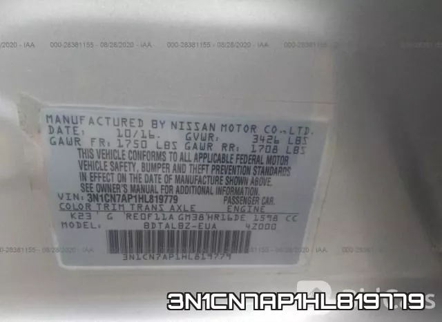 3N1CN7AP1HL819779 фото 9