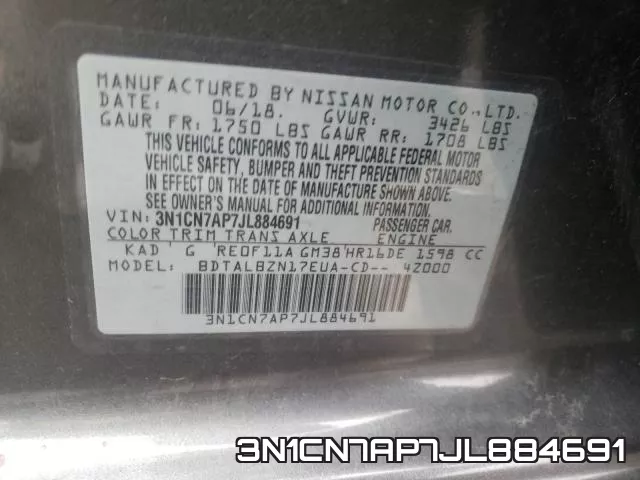 3N1CN7AP7JL884691 фото 2