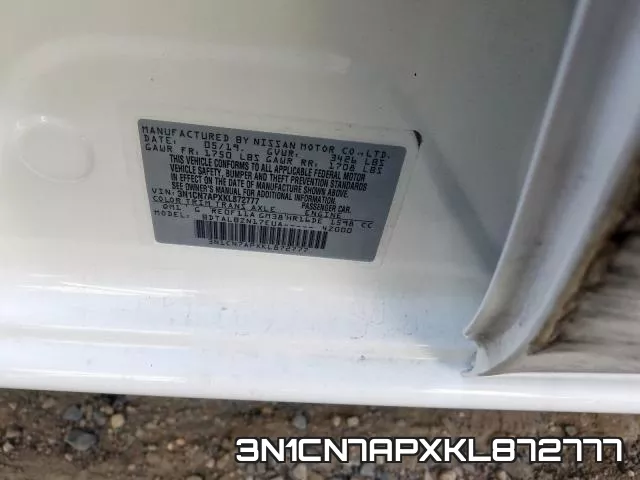 3N1CN7APXKL872777 фото 2