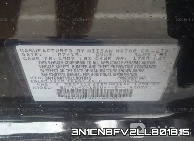 3N1CN8FV2LL801815 фото 10