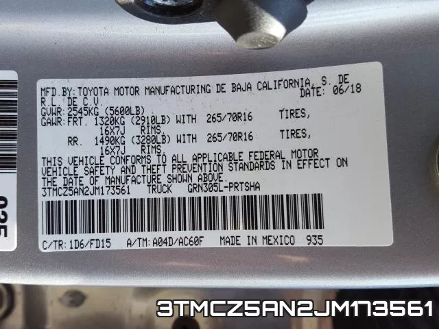 3TMCZ5AN2JM173561 фото 2