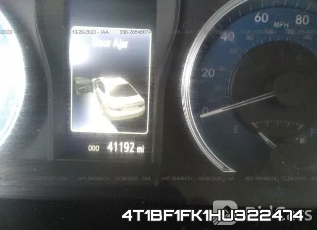 4T1BF1FK1HU322474 фото 8