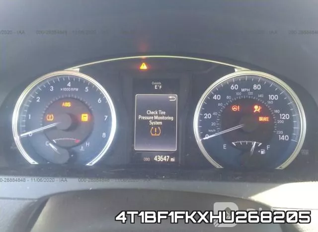 4T1BF1FKXHU268205 фото 8