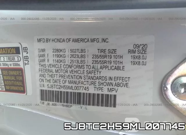 5J8TC2H59ML007745 фото 10
