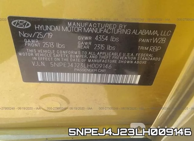 5NPEJ4J23LH009146 фото 10
