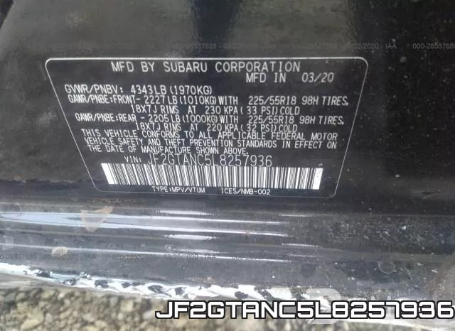JF2GTANC5L8257936 фото 10