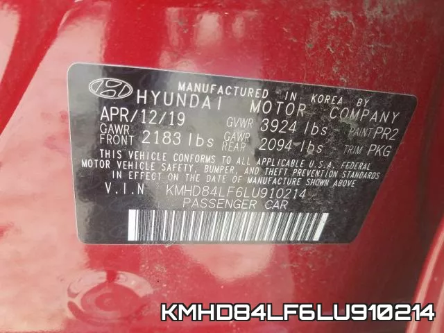 KMHD84LF6LU910214 фото 2