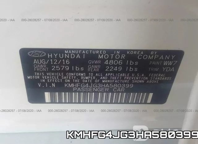 KMHFG4JG3HA580399 фото 10