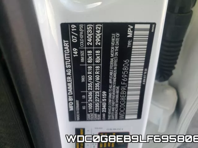 WDC0G8EB9LF695806 фото 2