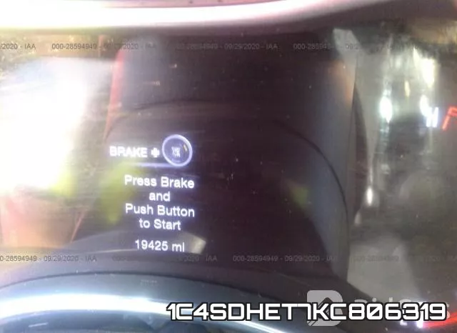 1C4SDHET7KC806319 фото 8