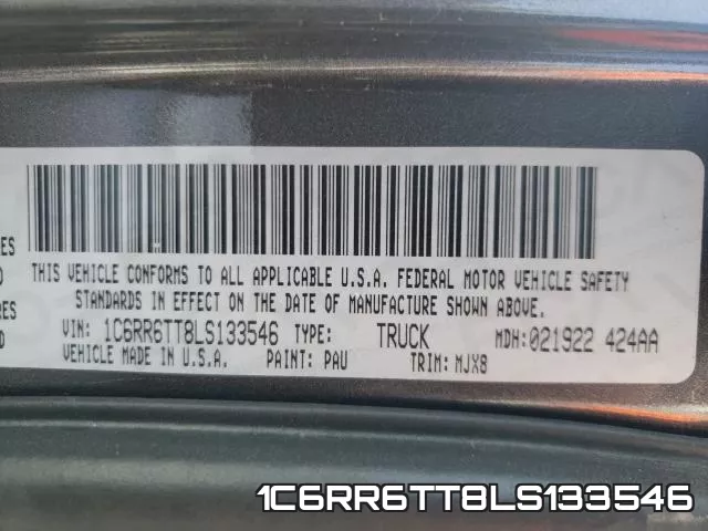 1C6RR6TT8LS133546 фото 2