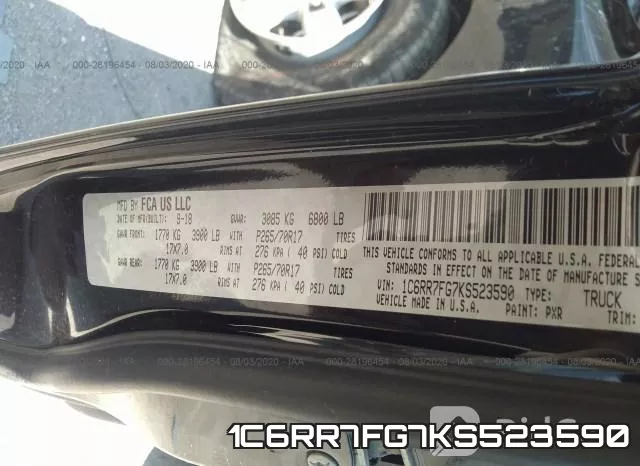 1C6RR7FG7KS523590 фото 10