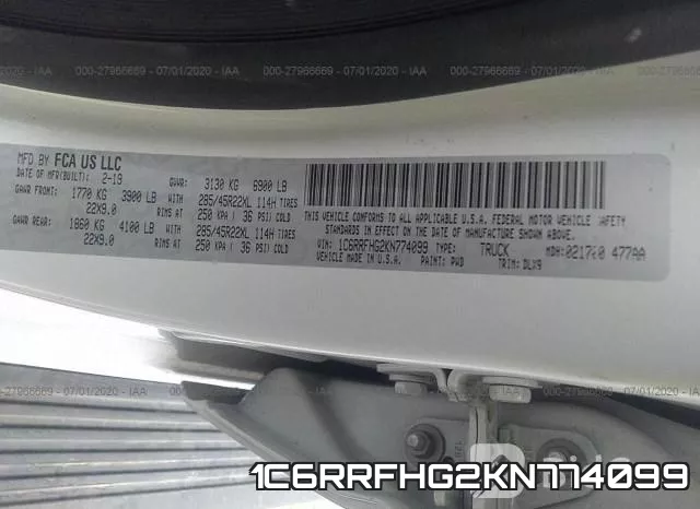 1C6RRFHG2KN774099 фото 10