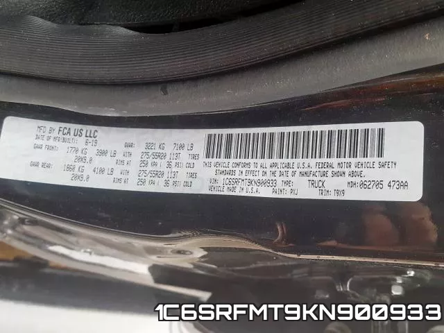 1C6SRFMT9KN900933 фото 2