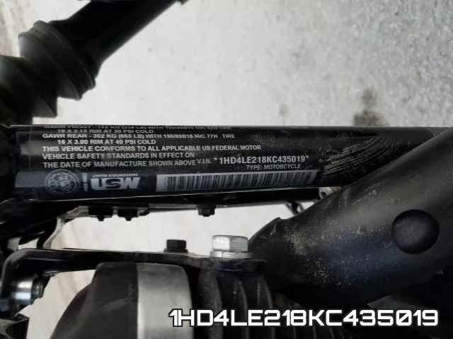 1HD4LE218KC435019 фото 2