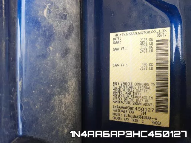 1N4AA6AP3HC450127 фото 2