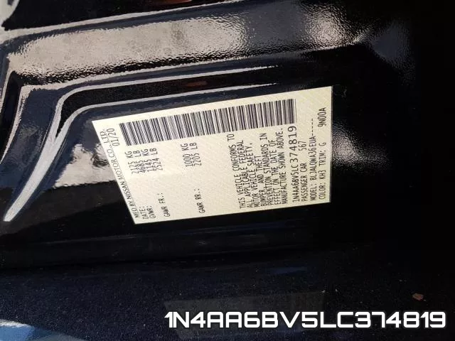 1N4AA6BV5LC374819 фото 2