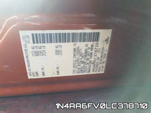 1N4AA6FV0LC378710 фото 2