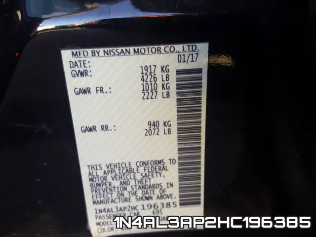 1N4AL3AP2HC196385 фото 2