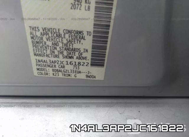 1N4AL3AP2JC161822 фото 10