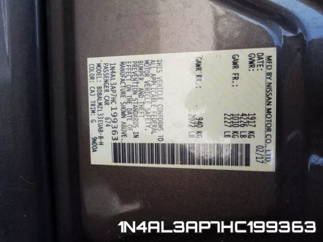 1N4AL3AP7HC199363 фото 2