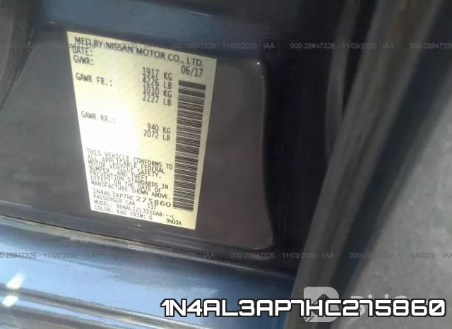 1N4AL3AP7HC275860 фото 9