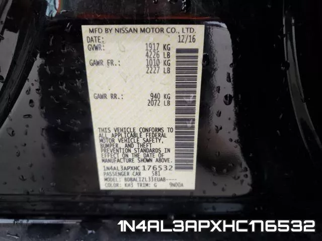 1N4AL3APXHC176532 фото 2