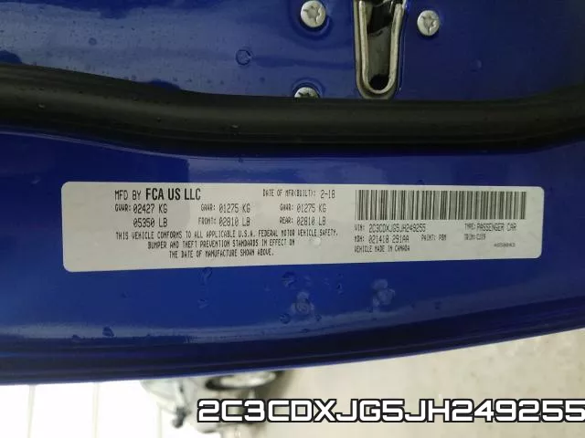 2C3CDXJG5JH249255 фото 2