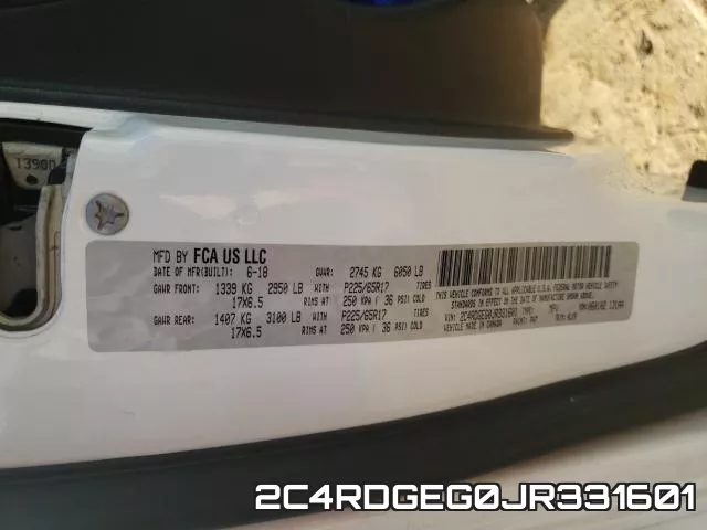 2C4RDGEG0JR331601 фото 2