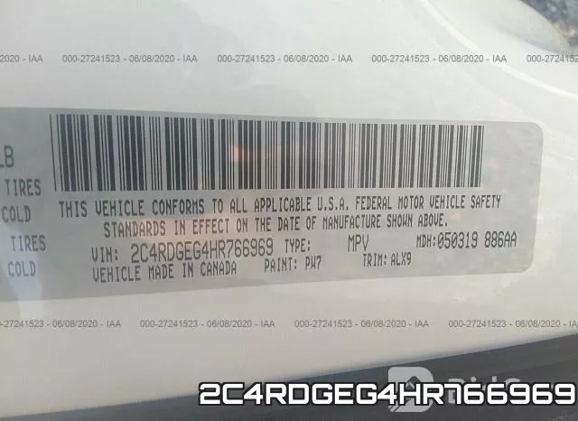2C4RDGEG4HR766969 фото 10
