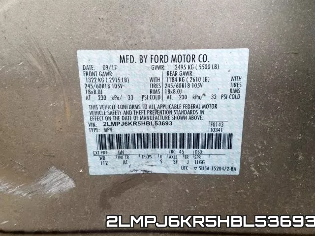 2LMPJ6KR5HBL53693 фото 2