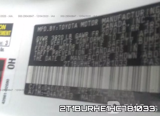 2T1BURHE1HC781033 фото 9