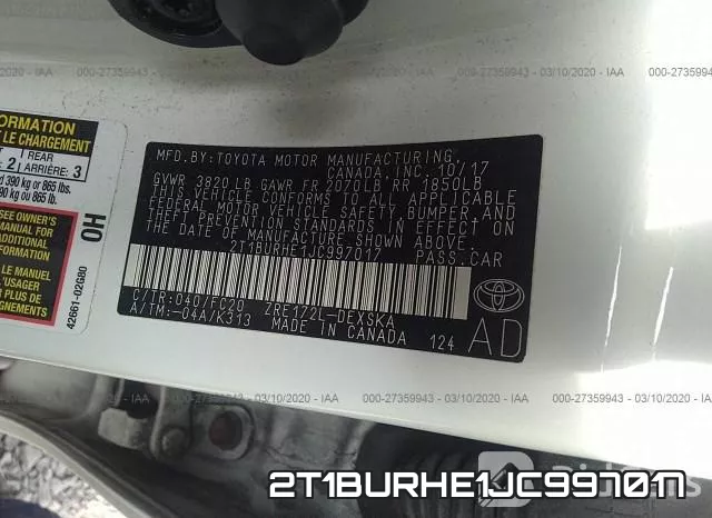 2T1BURHE1JC997017 фото 9