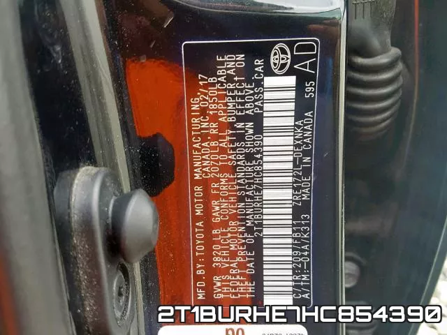2T1BURHE7HC854390 фото 2